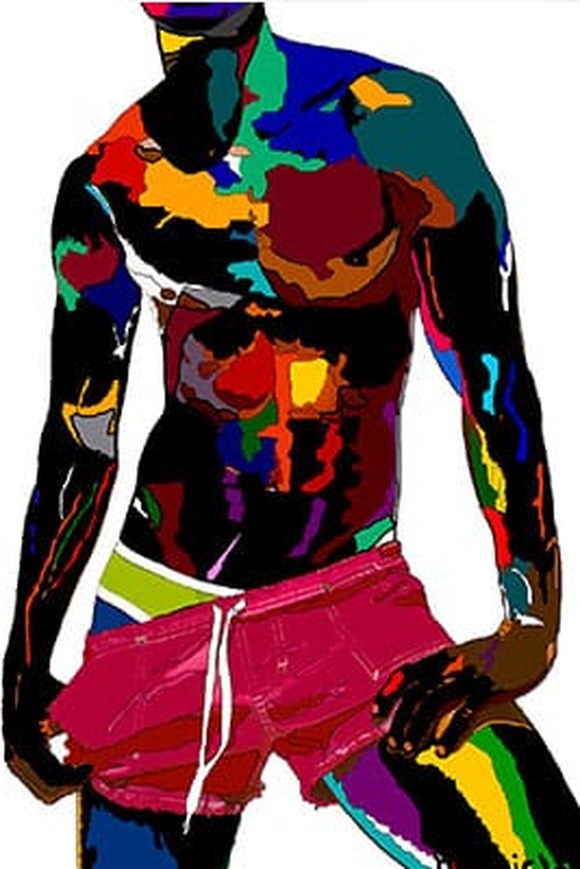 David — White, Canvas, by Marquis Leo