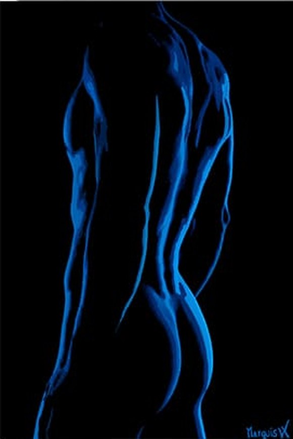 Spardacus — Blue, Canvas, by Marquis Leo